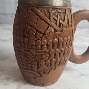 Vintage Wooden Boston Tea Party Mug